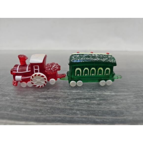 Vintage Hallmark Merry Miniatures Sweet Express Train Set of 2 1988•1989 [139] - Picture 7 of 16
